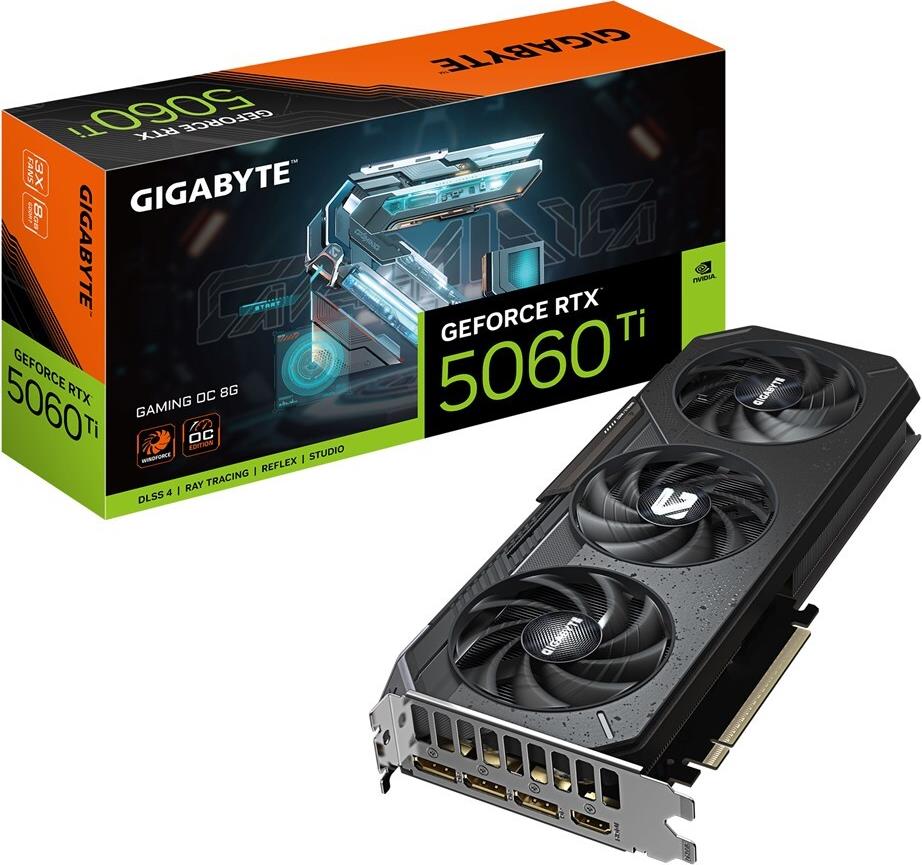 Gigabyte GeForce RTX 5060 Ti GAMING OC 8G - OC Edition - Grafikkarten - GeForce RTX 5060 Ti - 8 GB