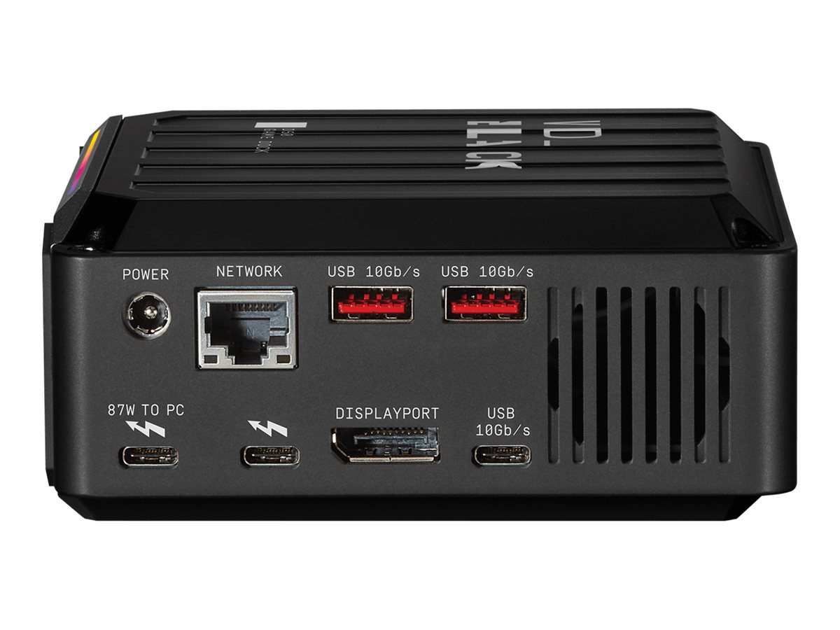 WD_BLACK D50 Game Dock WDBA3U0000NBK - Dockingstation - Thunderbolt 3 - DP
Thunderbolt - 1GbE