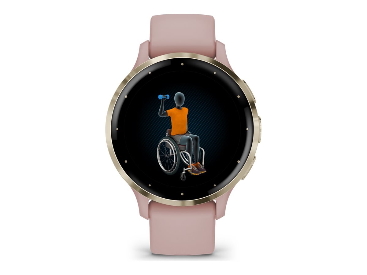 Garmin Venu 3S - Rosa - intelligente Uhr mit Band - 8 GB