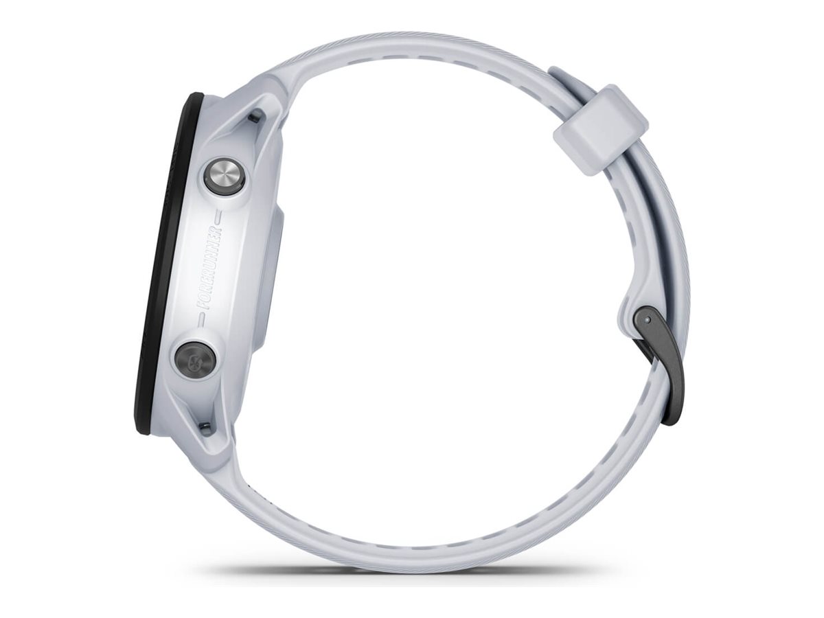 Garmin Forerunner 955 Solar Sportuhr mit Riemen - 32 GB - Steinweiß