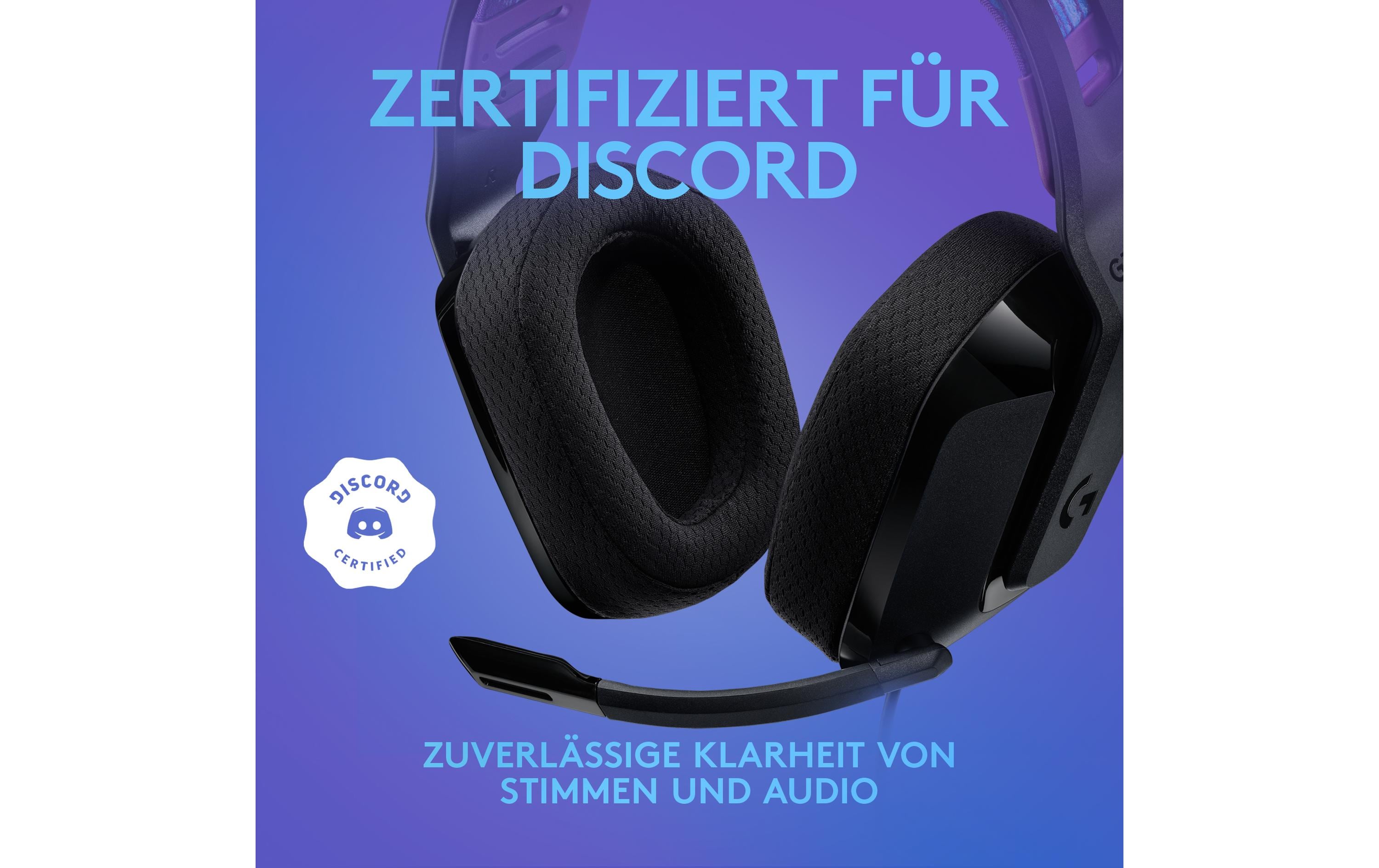 Logitech G G335 Wired Gaming Headset - Headset - ohrumschließend - kabelgebunden - 3,5 mm Stecker - Schwarz - Discord Certified