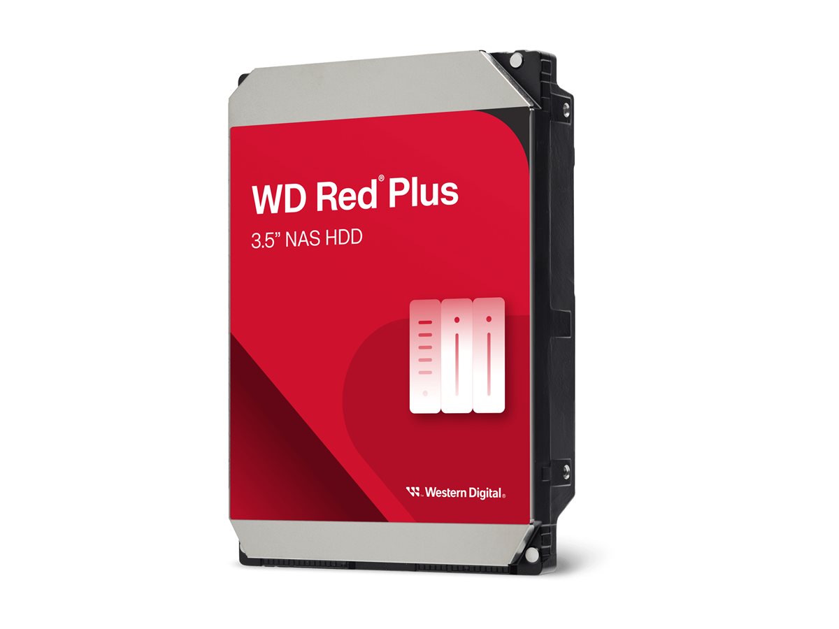 WD HDD Red Plus 12TB 3.5 SATA 512MB - Festplatte - Serial ATA (WD120EFGX)