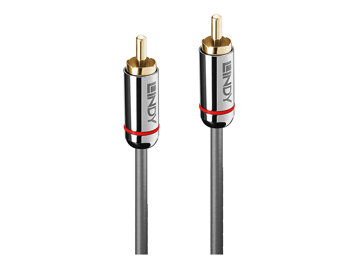 Lindy Cromo Line - Digitales Audio-Kabel (koaxial) - RCA männlich zu RCA männlich - 1 m - Anthrazit - rund