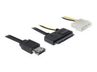 Delock Power Over eSATA cable - Power Over eSATA-Kabel - eSATAp (M) zu interne Stromversorgung, 4-polig, SATA Combo - 1 m