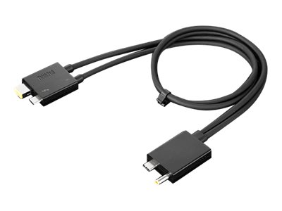 Lenovo Split Cable - Thunderbolt-Kabel (M) (M) - Thunderbolt 3 - 67 cm - Schwarz - CRU