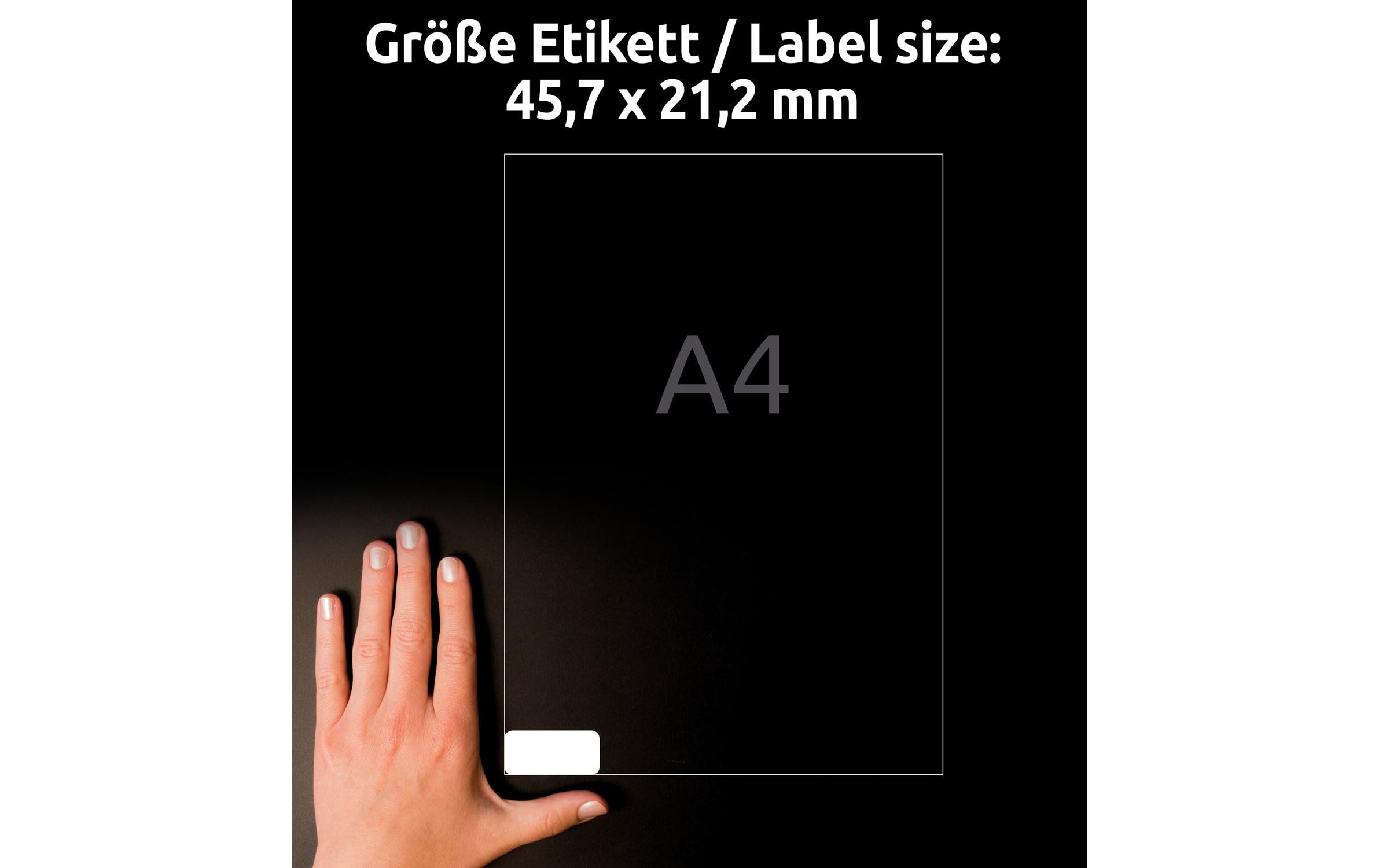 Avery Zweckform Universal-Etiketten 45.7 x 21.2 mm, 20 Blatt