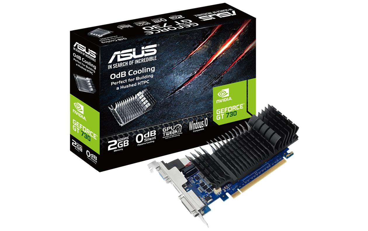 ASUS GeForce GT 730 2GD5-BRK 2GB GDDR5 Grafikkarte passiv LP DVI/HDMI/VGA