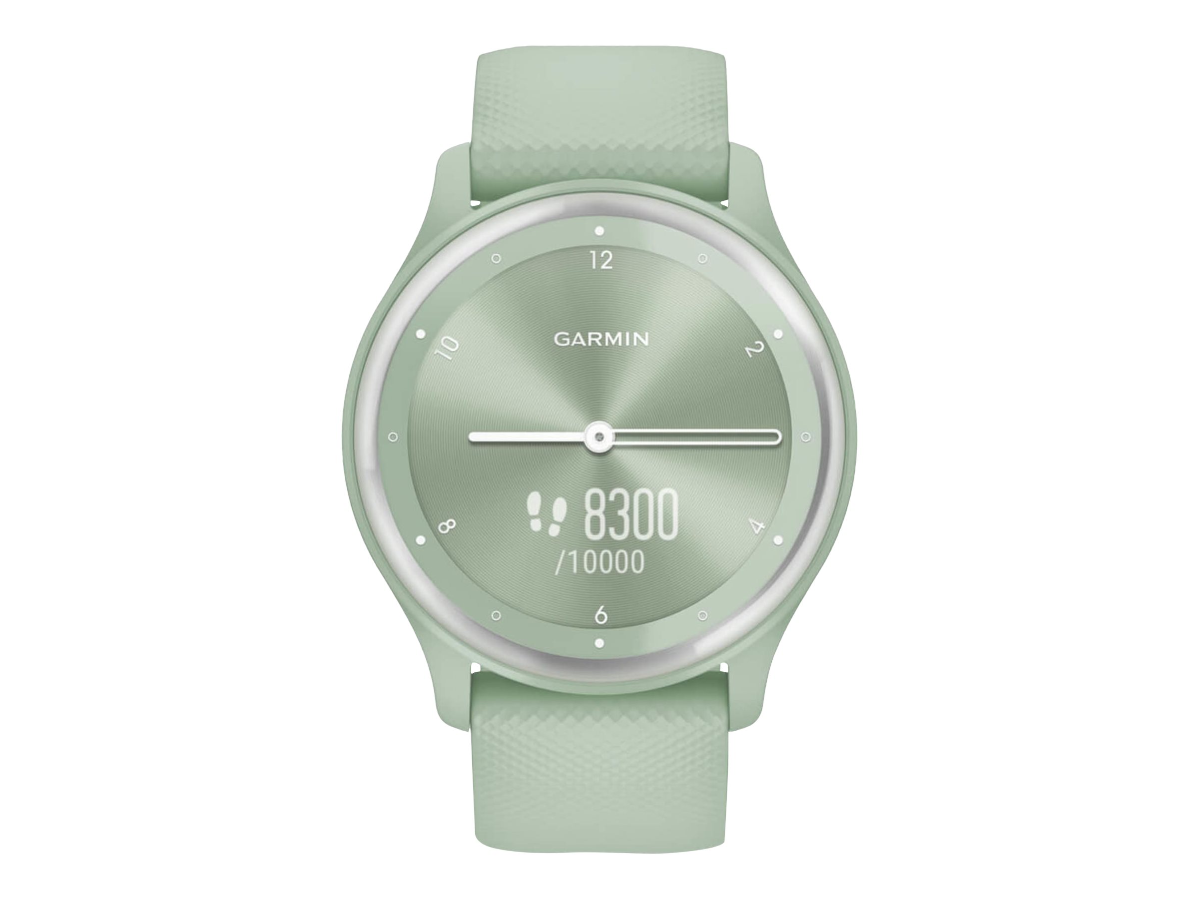 Garmin vívomove Sport - Mintfarben mit silbernen Akzenten - intelligente Uhr mit Band