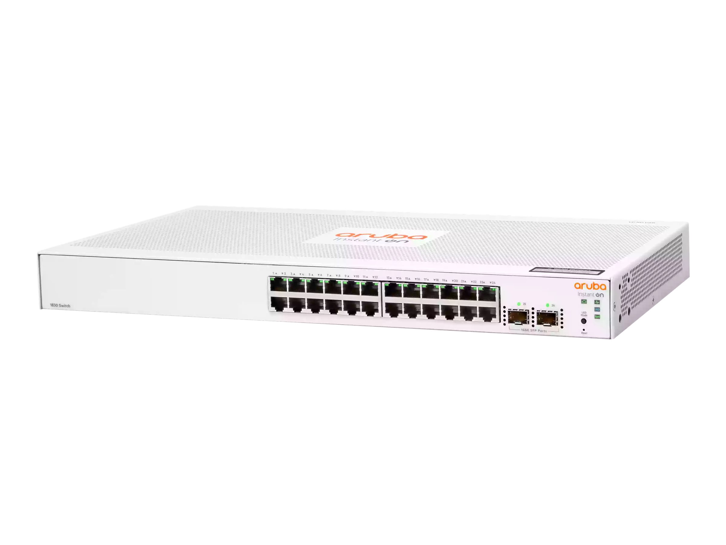 HPE Networking Instant On 1830 24G 2SFP Switch - Switch - 24 AnschlÃ¼sse - Smart - an Rack montierbar