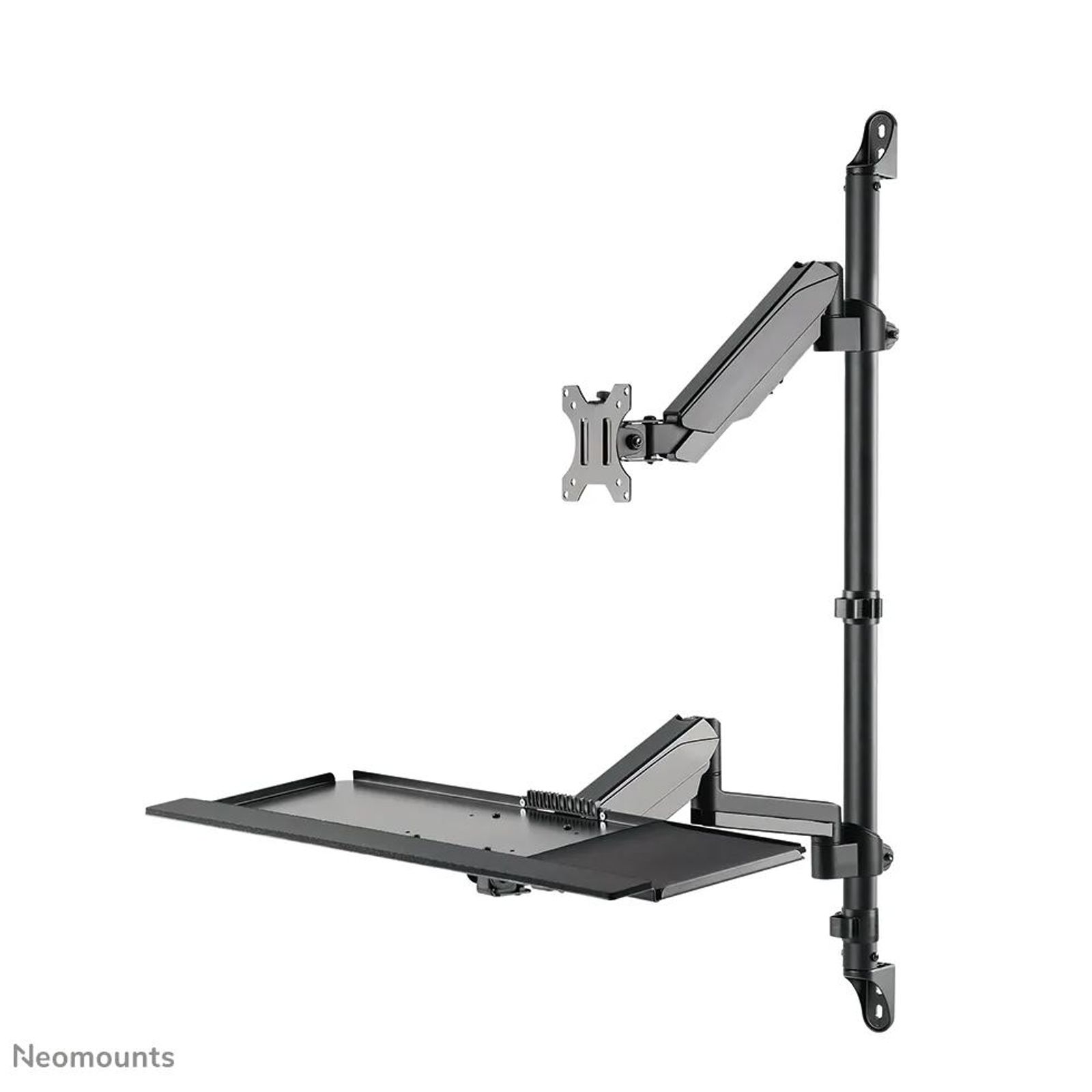 Neomounts WL90-325BL1 Monitor-Wandhalterung 43,2 cm (17) - 81,3 cm (32) Schwarz Tastaturablage, Höhenverstellbar, Neigbar, Schwenkbar, Rotierbar