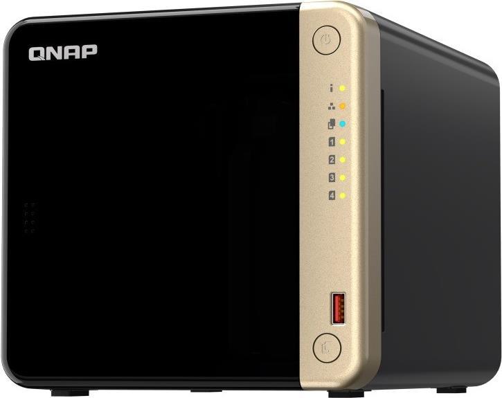QNAP TS-464 - NAS-Server - 4 Schächte - SATA 6Gb/s - RAID RAID 0, 1, 5, 6, 10, JBOD - RAM 8 GB - 2.5 Gigabit Ethernet - iSCSI Support