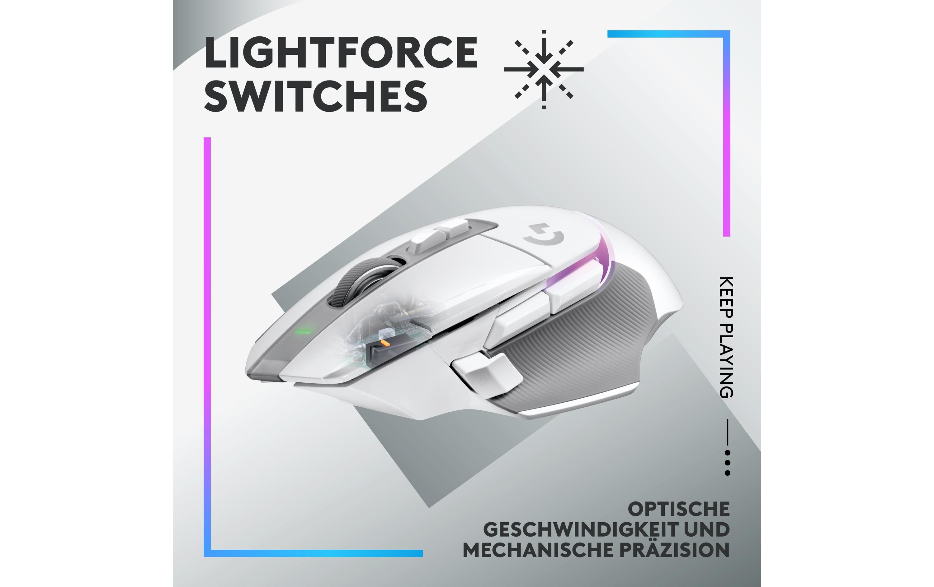 Logitech Gaming-Maus G502 X Plus Weiss