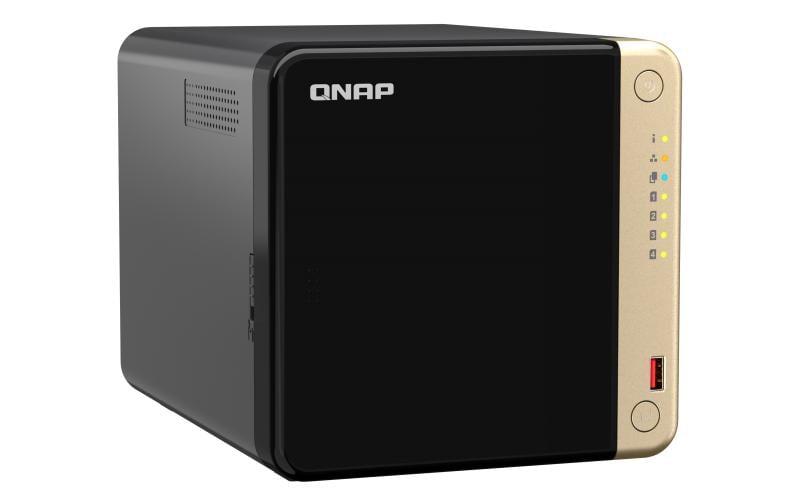 QNAP TS-464 - NAS-Server - 4 Schächte - SATA 6Gb/s - RAID RAID 0, 1, 5, 6, 10, JBOD - RAM 8 GB - 2.5 Gigabit Ethernet - iSCSI Support