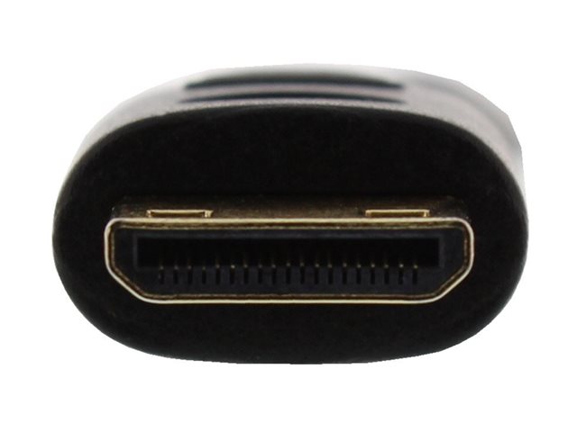 InLine High Speed Premium - HDMI-Kabel mit Ethernet - 19 pin mini HDMI Type C männlich zu HDMI männlich - 50 cm - dreifach abgeschirmtes Twisted-Pair-Kabel - Schwarz - 4K Unterstützung