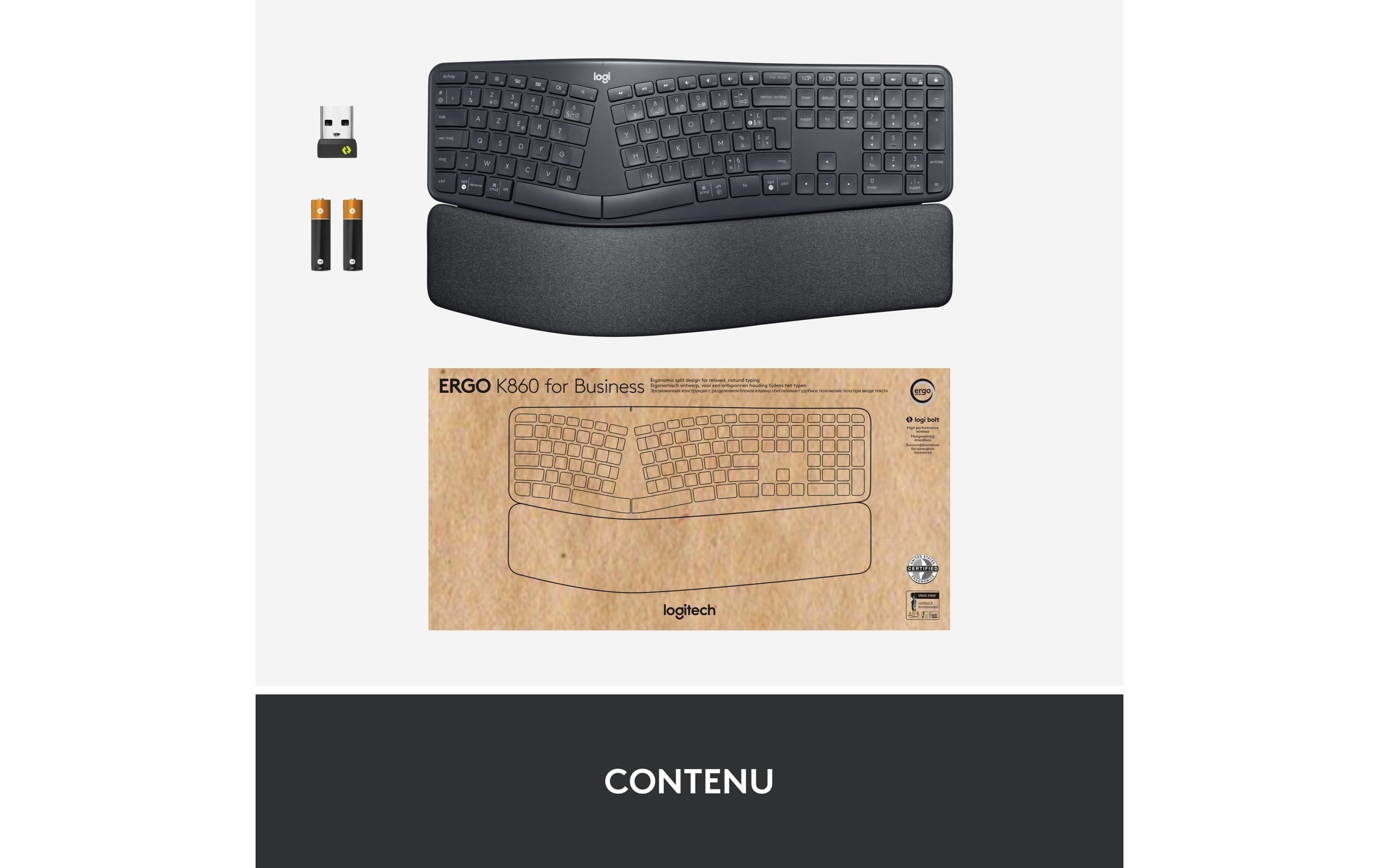 Logitech Tastatur K860 for Business