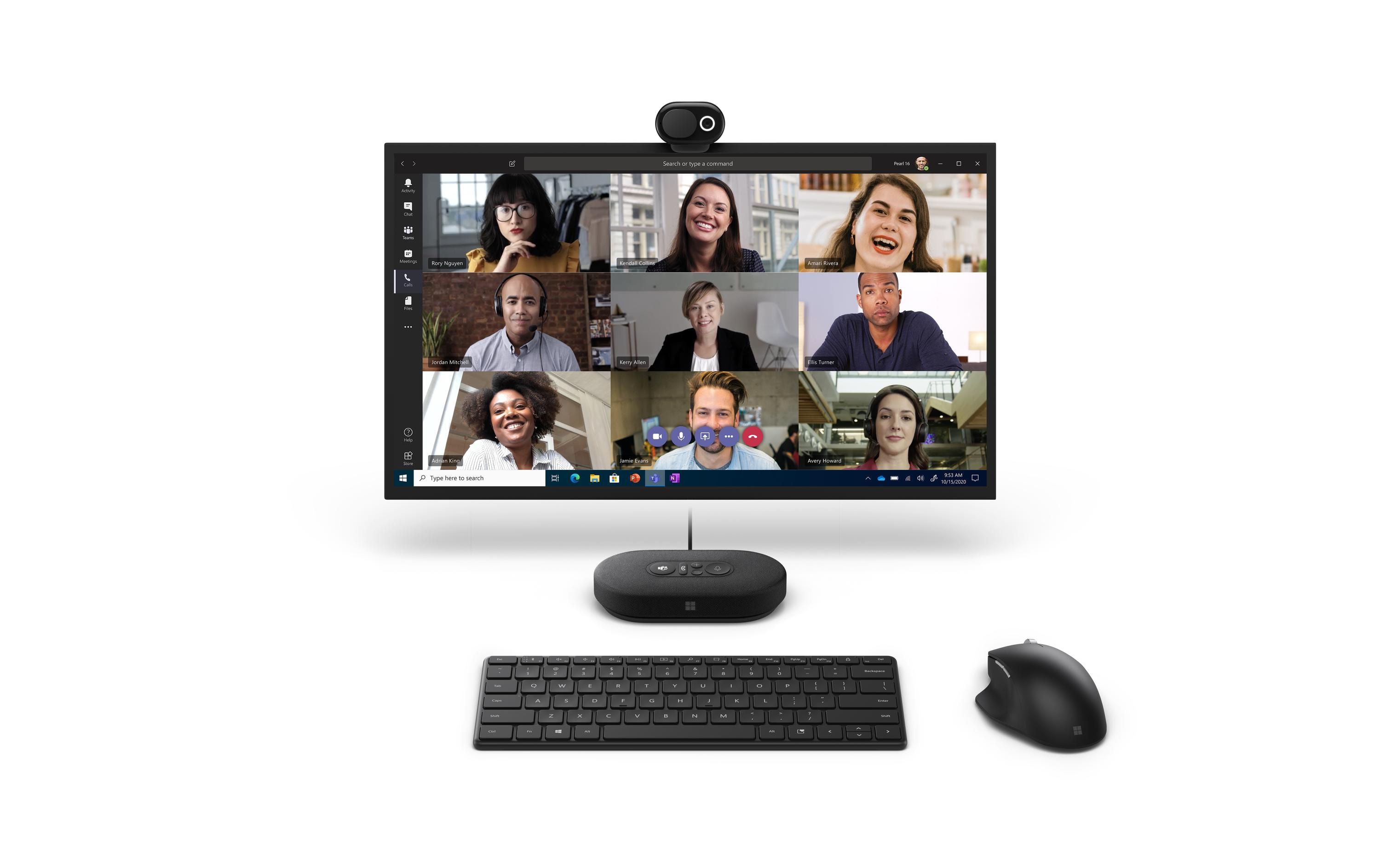 Microsoft Modern Webcam - Webcam - Schwarz - 1920 x 1080 - 1080p - Audio - USB
