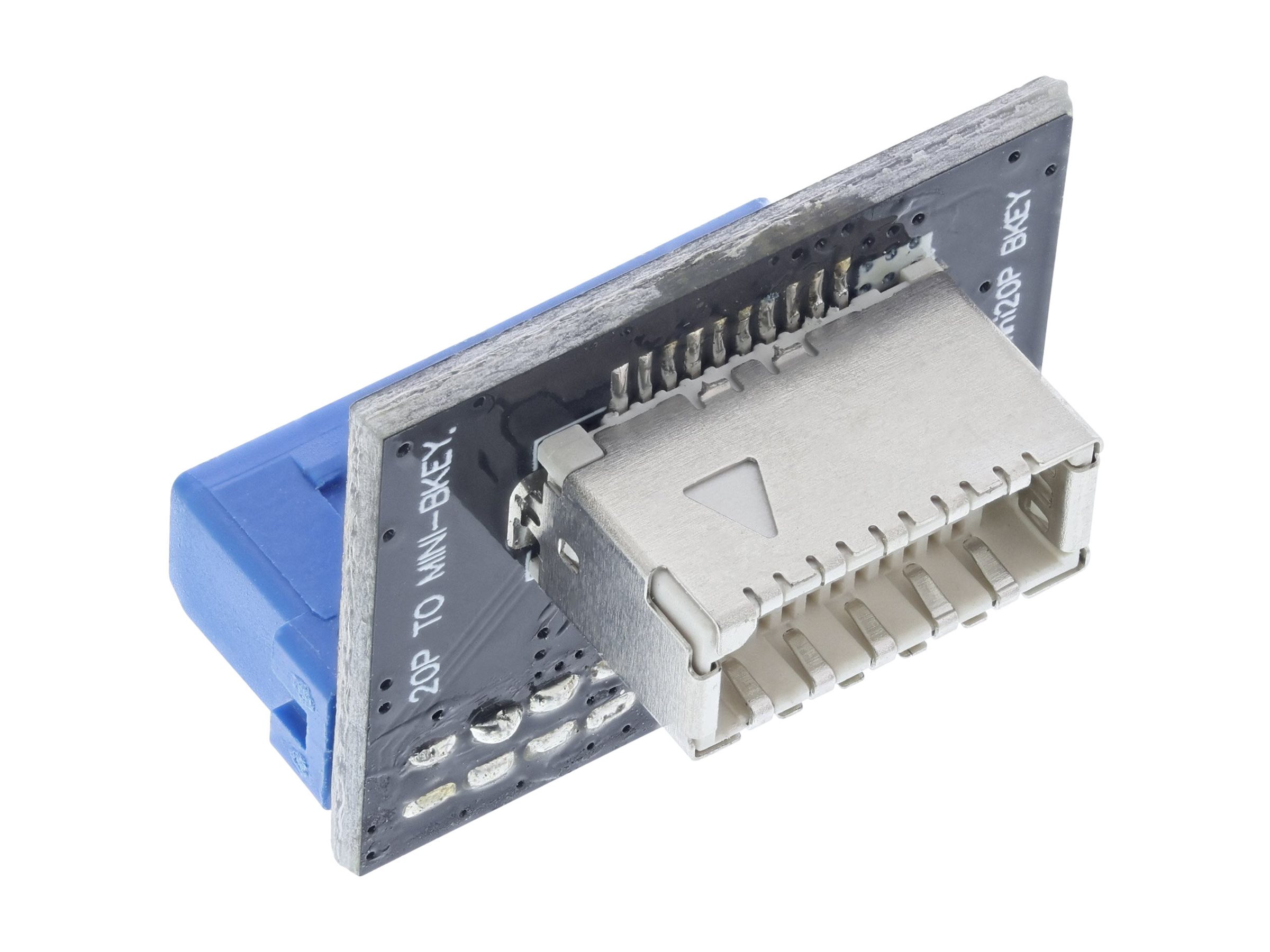 InLine - interner USB-Adapter - 20-poliger USB 3.0 Kopf zu 20-poliger USB 3.1 Header