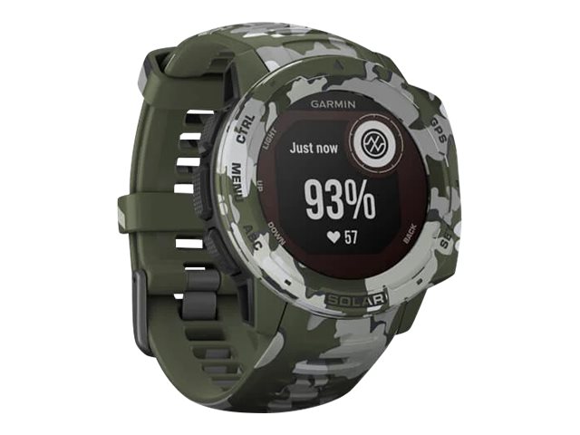 Garmin Instinct Solar Camo Edition - Lichen Camo - Sportuhr mit Band - Lichen Camo