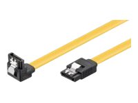 goobay - SATA-Kabel - Serial ATA 150/300/600 - SATA zu SATA - 70 cm - 90° Stecker, eingerastet