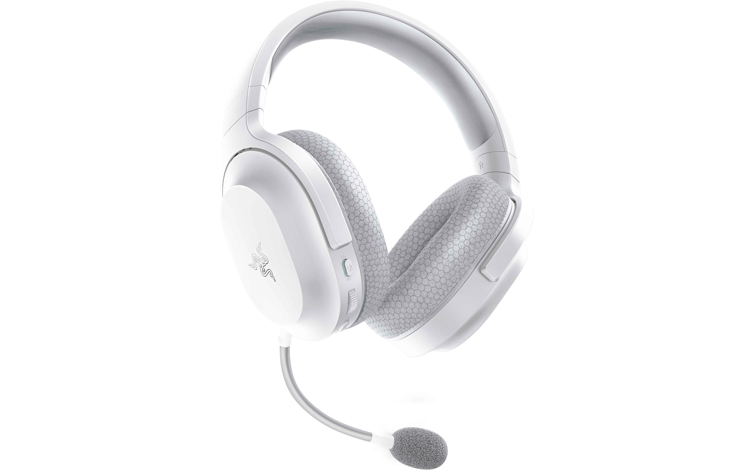 Razer Barracuda X - Headset - ohrumschließend - Bluetooth / 2,4 GHz Funkfrequenz - kabellos, kabelgebunden - 3,5 mm Stecker, USB-C - Geräuschisolierung - Quecksilber