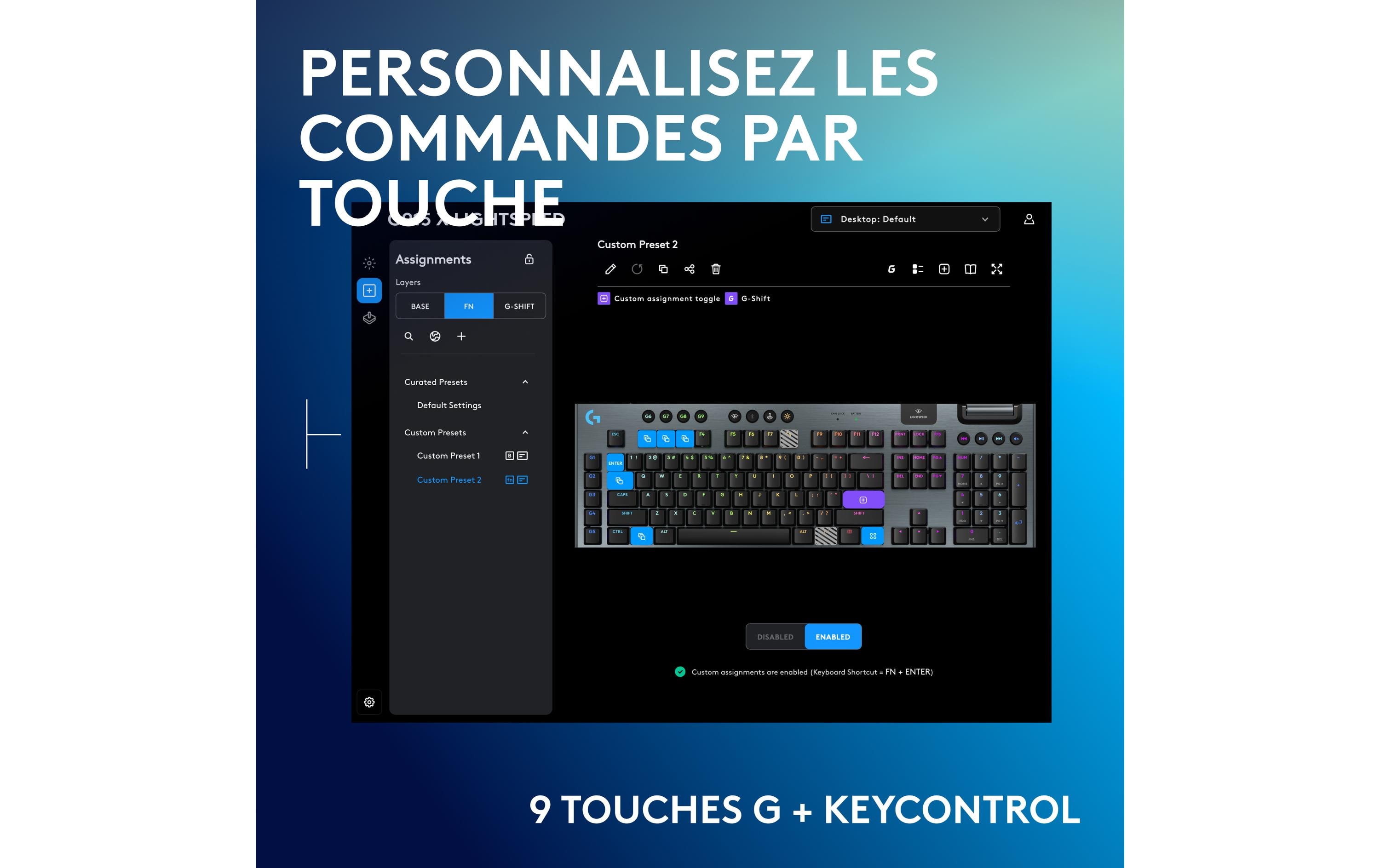 Logitech Gaming-Tastatur G915 X Lightspeed GL Tactile