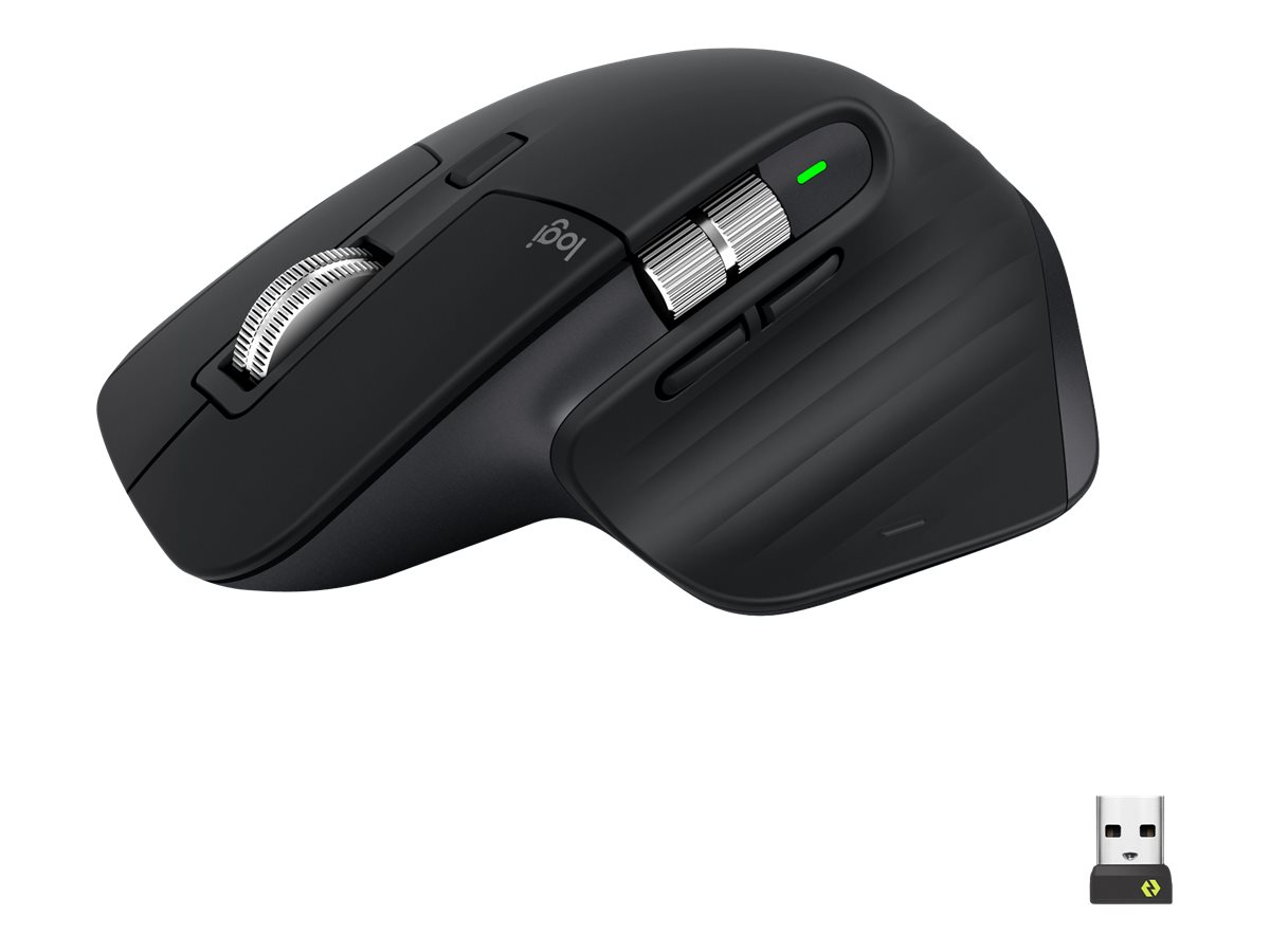 Logitech MX Master 3S Performance Wireless Mouse - Maus - Bluetooth
2.4 GHz - Schwarz