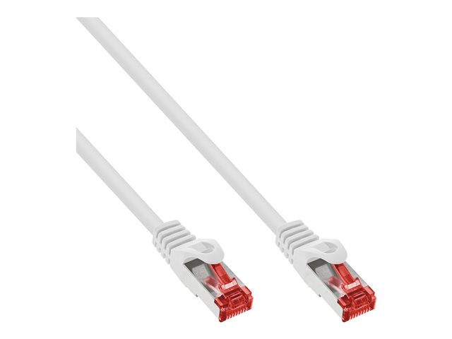 InLine - Patch-Kabel - RJ-45 (M) zu RJ-45 (M) - 7.5 m - SSTP-Kabel - CAT 6 - geformt - weiß