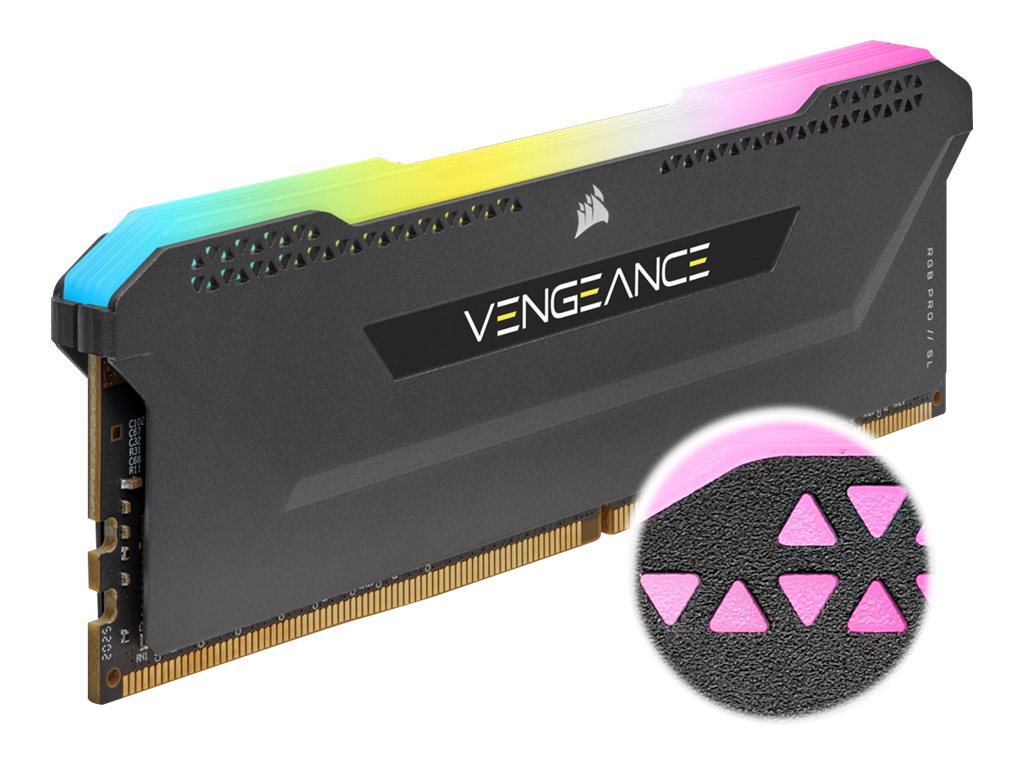 CORSAIR Vengeance RGB PRO SL - DDR4 - Kit - 32 GB: 2 x 16 GB - DIMM 288-PIN - 3600 MHz / PC4-28800 - ungepuffert