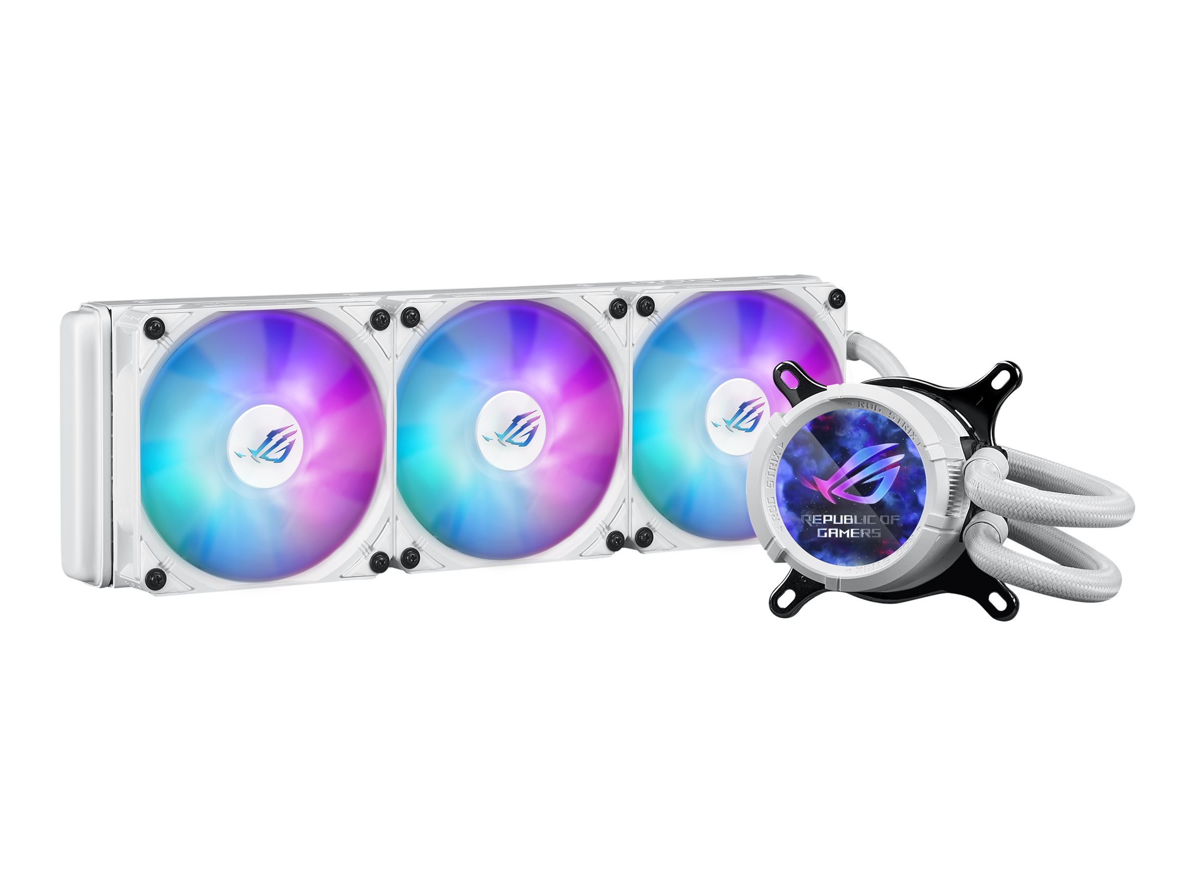 ASUS ROG STRIX LC III 360 ARGB LCD - White Edition - Prozessor-Flüssigkeitskühlsystem