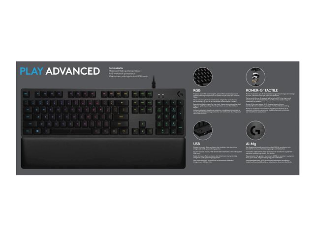 Logitech Gaming G513 - Tastatur - QWERTZ - Deutsch - Kohle Eingabegerät