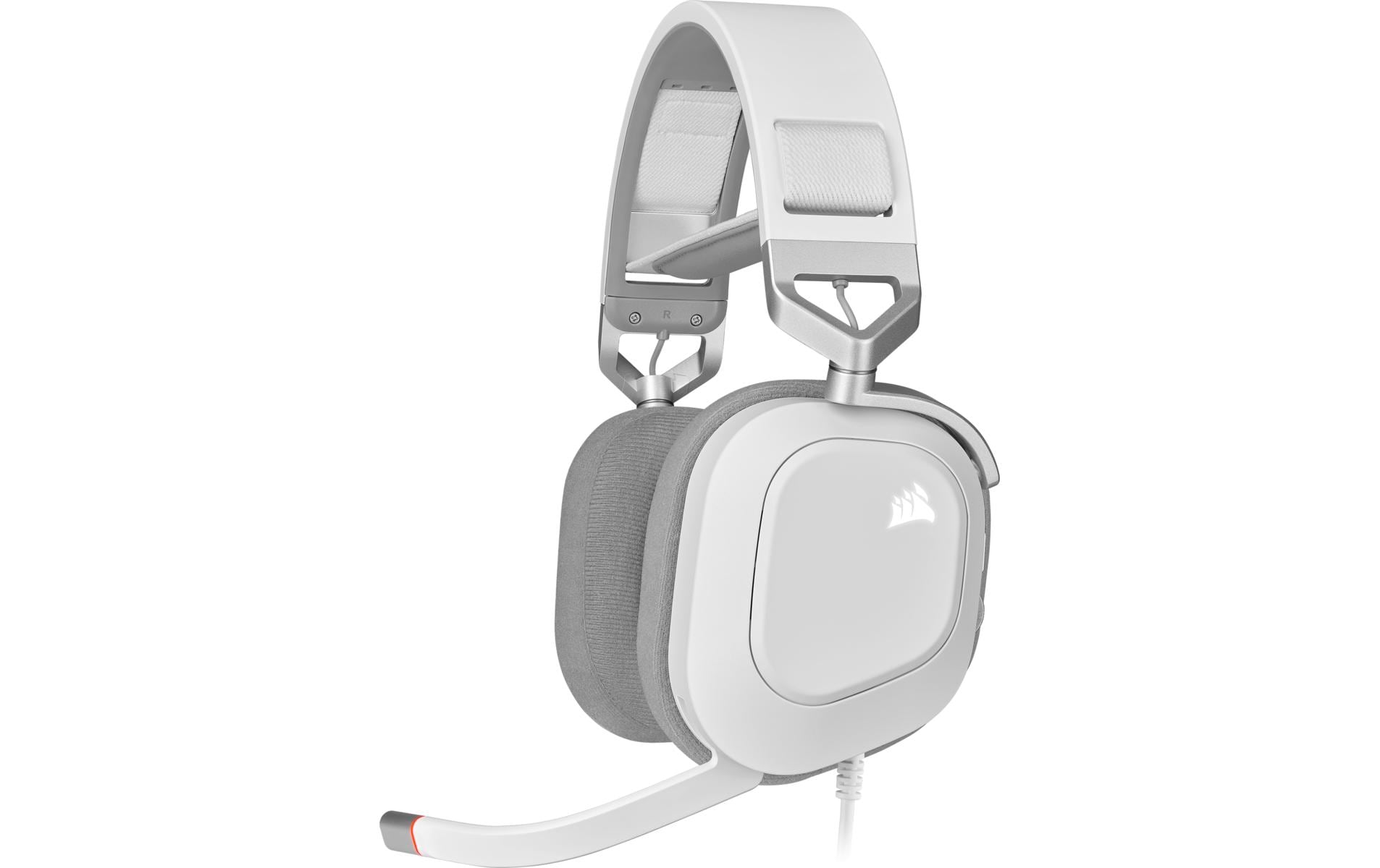 CORSAIR Gaming HS80 RGB - Headset - ohrumschließend - kabelgebunden - USB - weiß