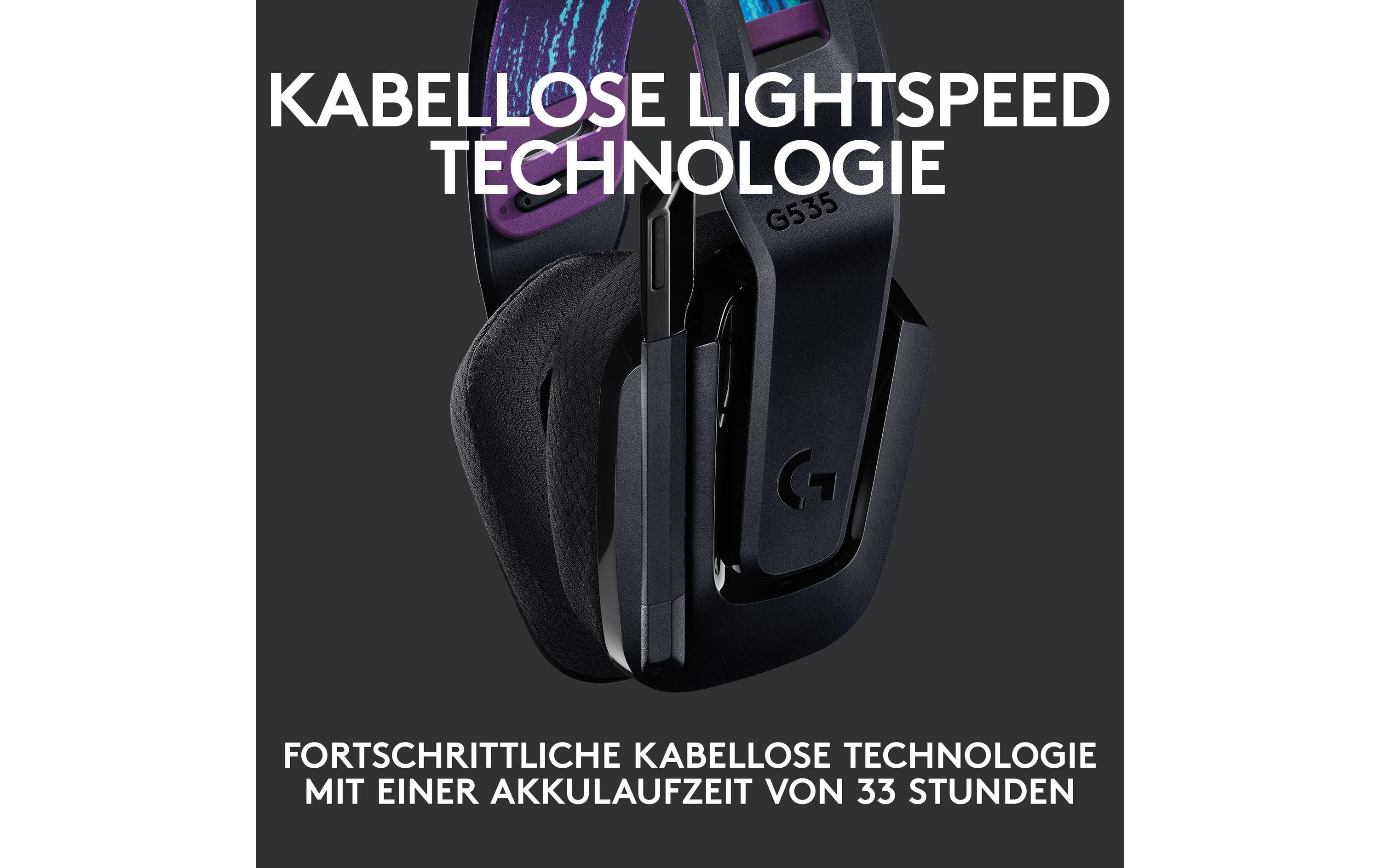 Logitech G G535 LIGHTSPEED Wireless Gaming Headset - Headset - ohrumschließend - LIGHTSPEED - kabellos - Schwarz - Discord Certified