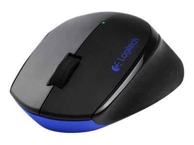 Logitech Wireless Combo MK345 - Tastatur-und-Maus-Set - kabellos - 2.4 GHz - Französisch - Schwarz, Blau