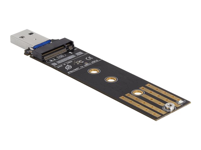 Delock - Schnittstellenadapter - M.2 Card (PCIe NVMe & SATA) - USB 3.2 (Gen 2)