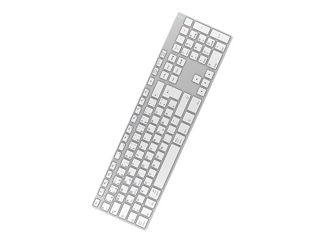 RaidSonic KeySonic KSK-8022BT - Tastatur - QWERTZ - Deutsch - Silber Eingabegerät