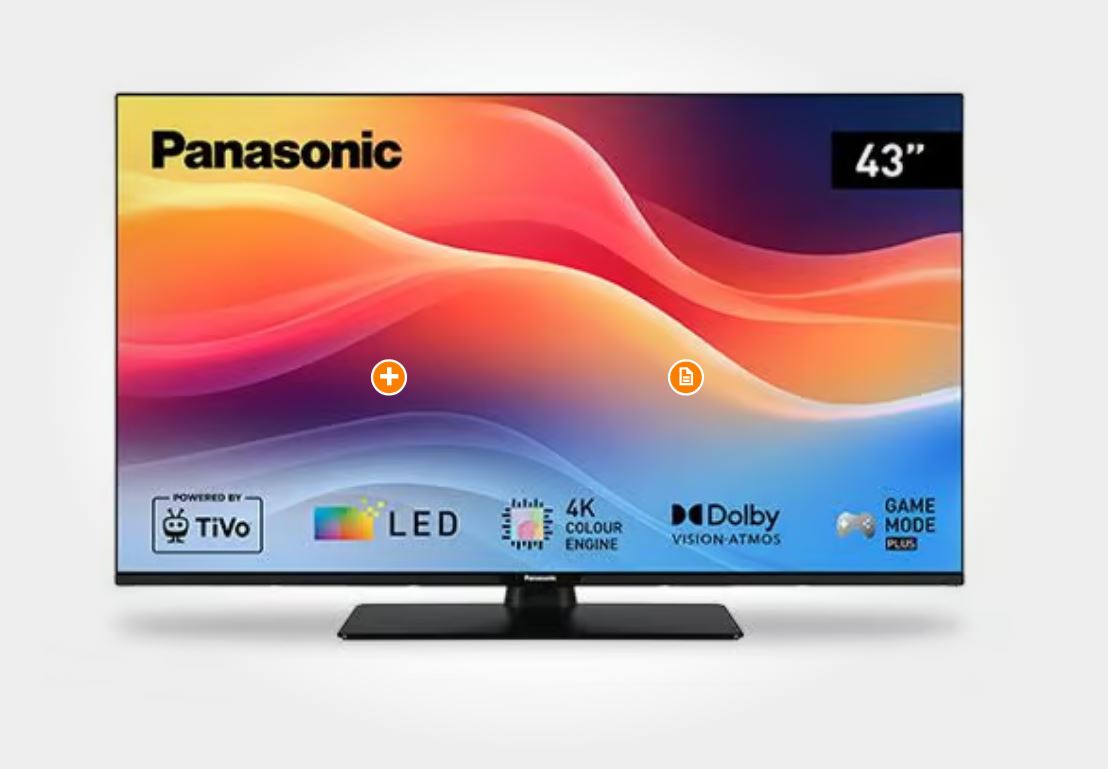 Panasonic TV TB-43W61AEZ 43 - 109,2 cm - 43" - UHD (3840x2160) - LED-Backlight TFT - DVB-C - DVB-S2 - DVB-T2 - Fernbedienung - 60 Hz 