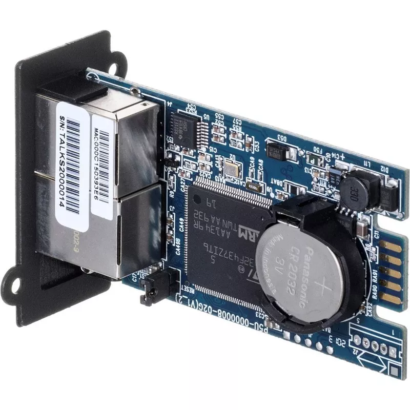 CyberPower RMCARD205 Netzwerkkarte 100MB, IPv4/v6, SNMPv1/v3, HTTP/HTTPs, TCP/IP, UDP, DHCP, NTP, DNS, SMTP, SSH, SSL, TLS, Telnet, FTP und Syslog, komp. mit ext. Sensor (Optional), für Expansion Port"