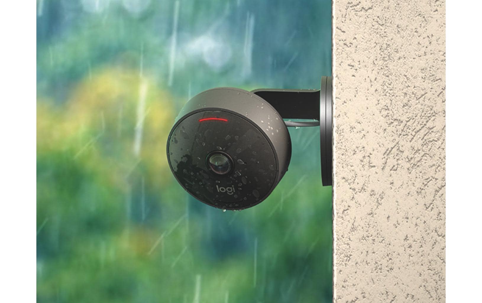 Logitech Circle View - Netzwerk-Überwachungskamera - Außenbereich, Innenbereich - wetterfest - Farbe (Tag&Nacht) - 1920 x 1080 - 1080p - Audio - drahtlos - Wi-Fi