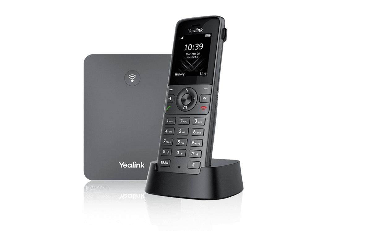 Yealink W73P DECT - Schnurloses Telefon / VoIP-Telefon mit Rufnummernanzeige