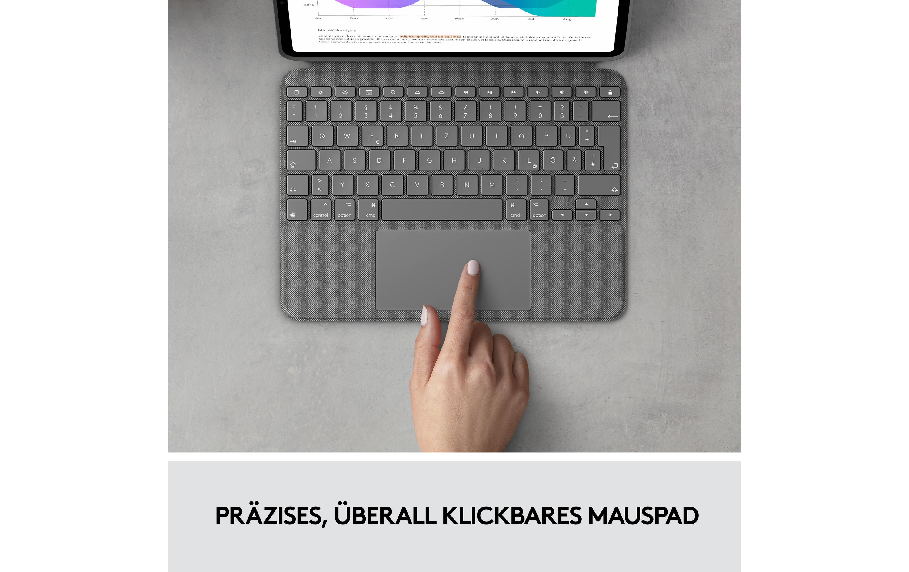 Logitech Tablet Tastatur Cover Combo Touch iPad Pro 11" 1.-4. Gen