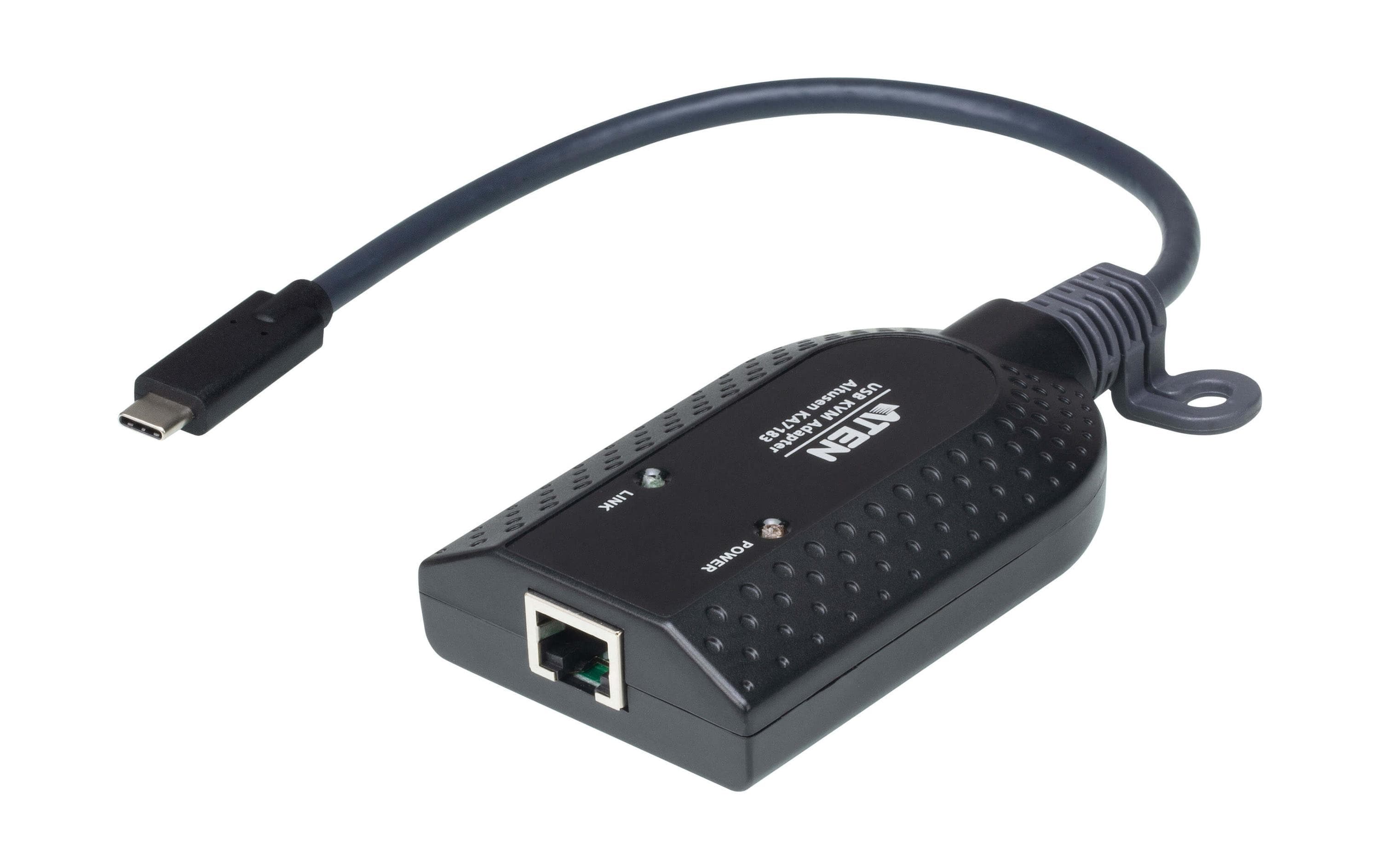 ATEN KA7183 - Tastatur- / Video- / Maus- (KVM-) Adapter - RJ-45 zu 24 pin USB-C