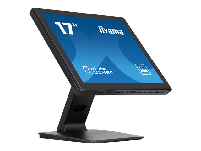 iiyama ProLite T1732MSC-B1SAG - LED-Monitor - 43 cm (17") - Touchscreen - 1280 x 1024 @ 75 Hz - TN - 250 cd/m² - 1000:1 - 5 ms - HDMI, VGA, DisplayPort - Lautsprecher - Schwarz, matte Oberfläche