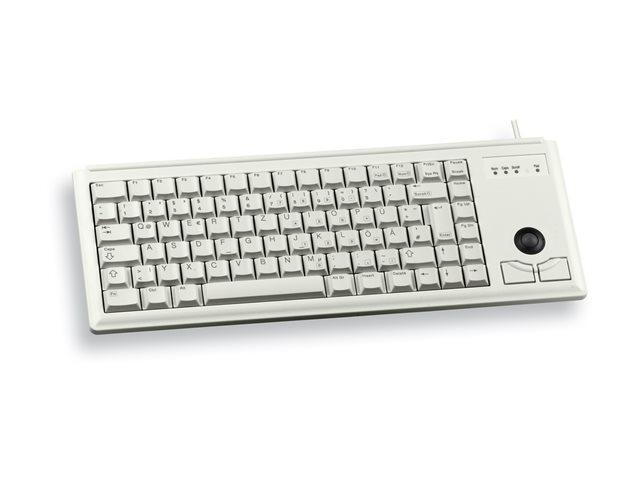 CHERRY Compact-Keyboard G84-4400 - Tastatur - Deutsch - Hellgrau Eingabegerät