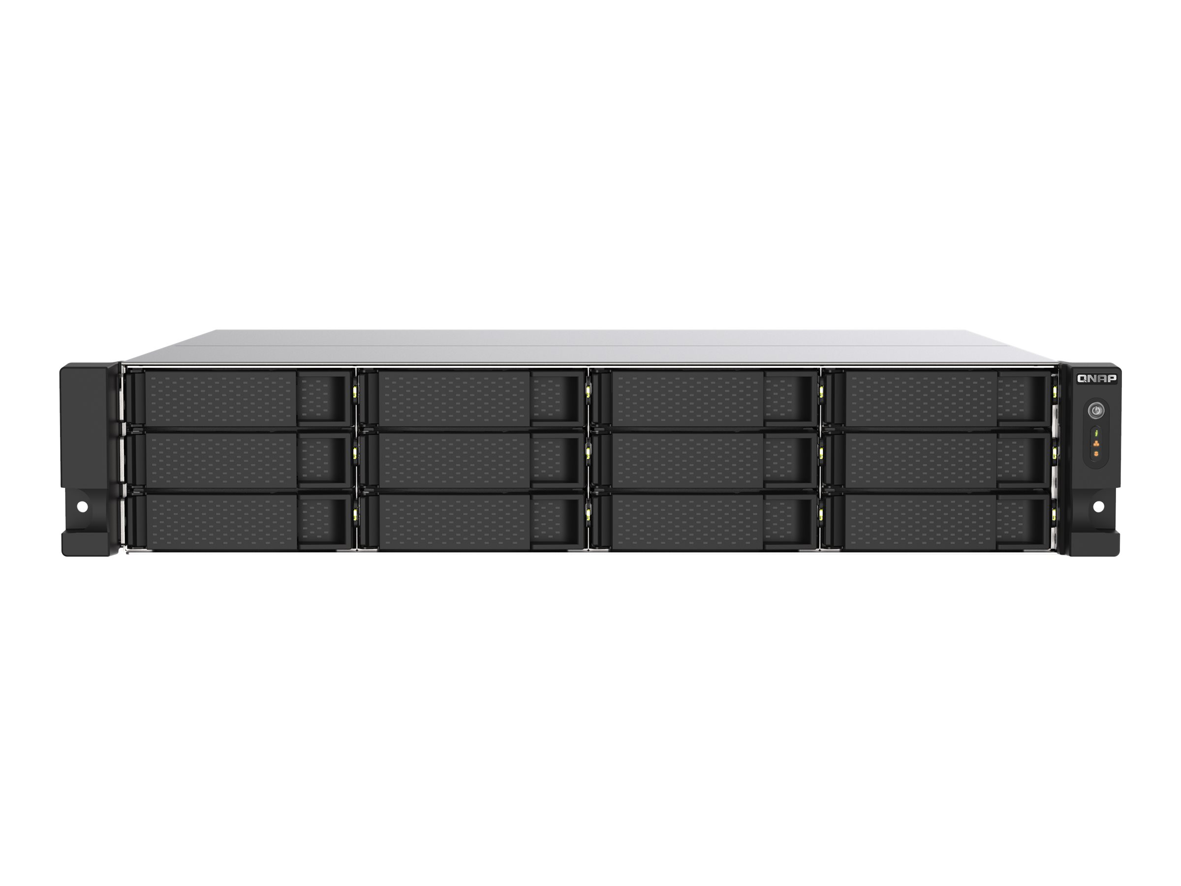 QNAP TS-1273AU-RP - NAS-Server - 12 Schächte - Rack - einbaufähig - SATA 6Gb/s - RAID RAID 0, 1, 5, 6, 10, JBOD, 5 Hot Spare, 6 Hot Spare, 10-Hot-Spare - RAM 8 GB - Gigabit Ethernet / 2.5 Gigabit Ethernet - iSCSI Support - 2U