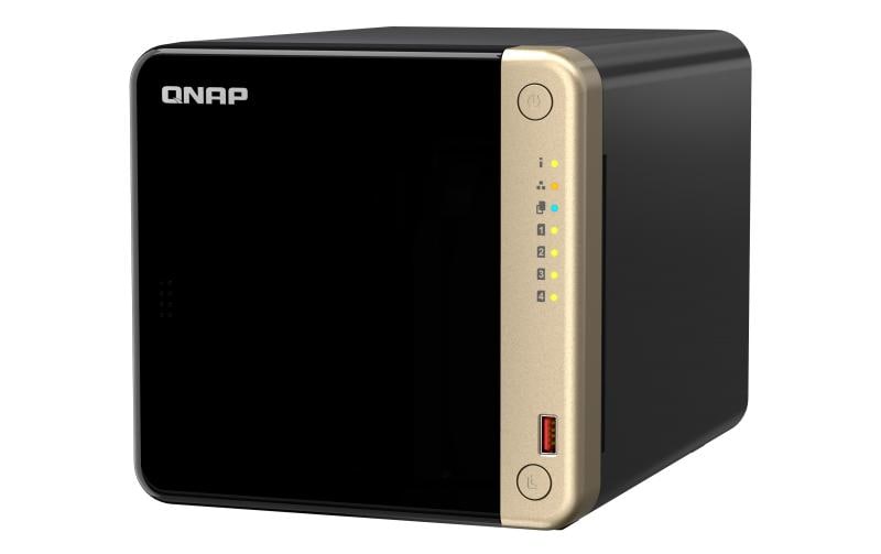 QNAP TS-464 - NAS-Server - 4 Schächte - SATA 6Gb/s - RAID RAID 0, 1, 5, 6, 10, JBOD - RAM 8 GB - 2.5 Gigabit Ethernet - iSCSI Support