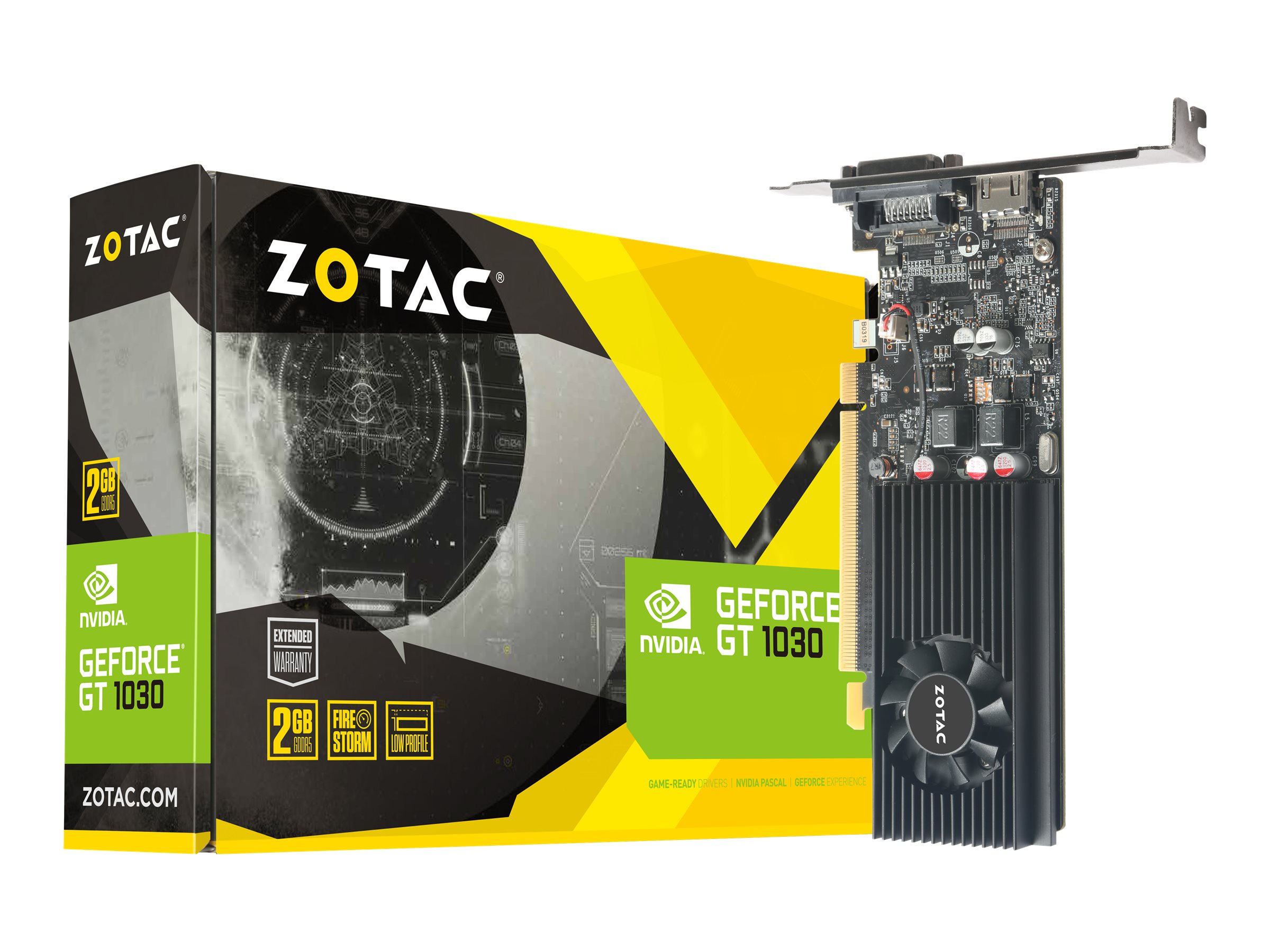 ZOTAC GeForce GT 1030 - Grafikkarten - GF GT 1030 - 2 GB