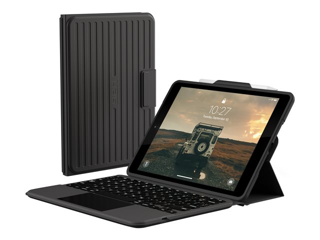 UAG Rugged Bluetooth Keyboard w/Trackpad for iPad 10.2 German - Black/Ash - Tastatur und Foliohülle (Hülle) - mit Trackpad - Deutsch - Schwarz
Ash Eingabegerät
