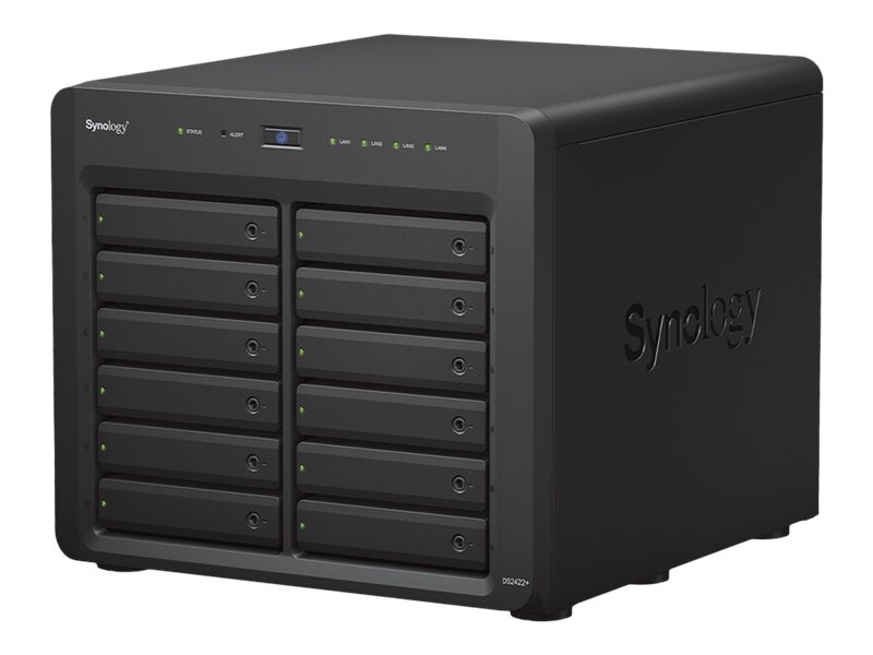 Synology Disk Station DS2422+ - NAS-Server - 12 Schächte - SATA 3Gb/s - RAID 0, 1, 5, 6, 10, JBOD - RAM 4 GB - Gigabit Ethernet - iSCSI Support
