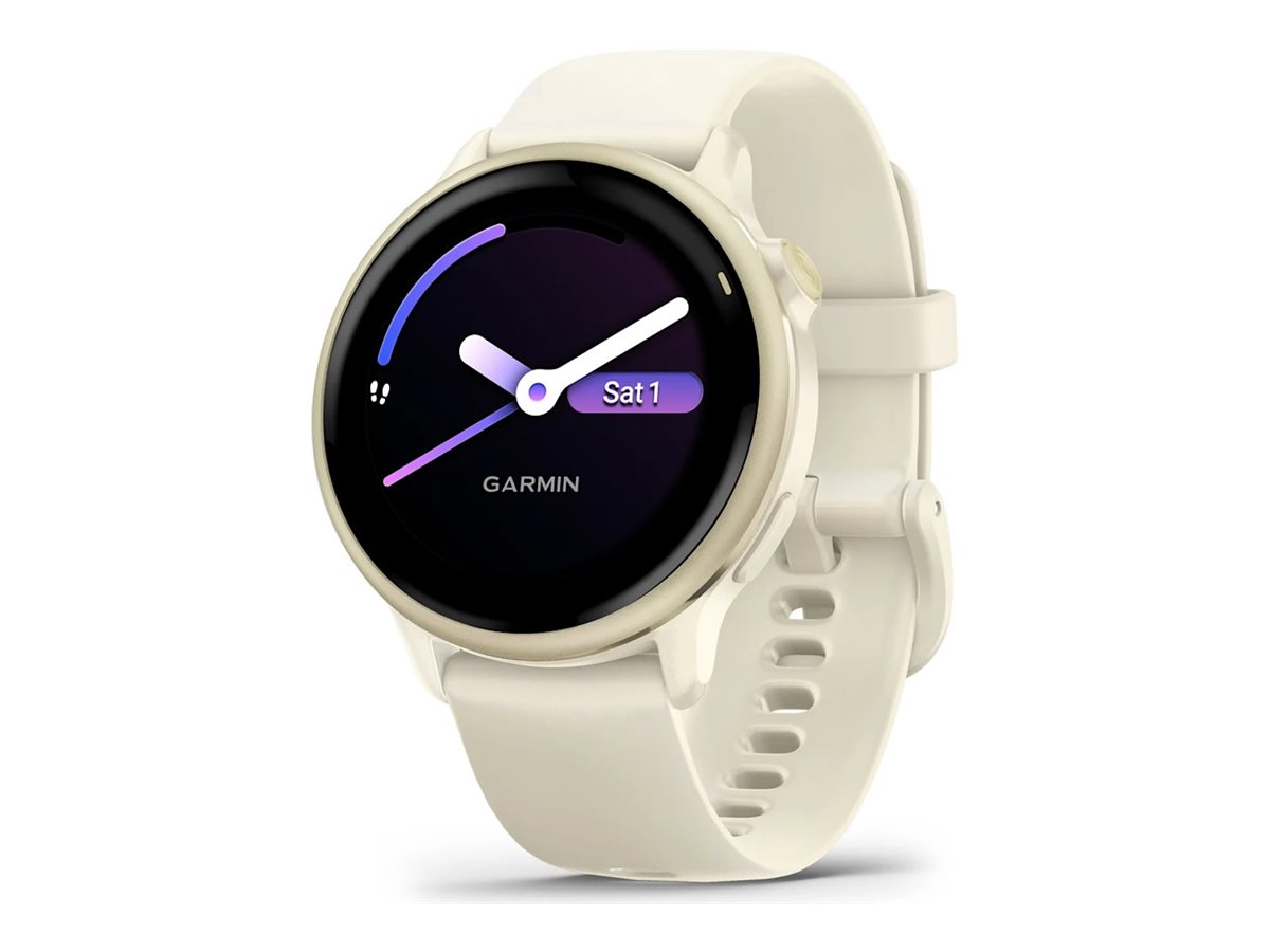 Garmin vívoactive 6 - lunar-gold-anodisiertes Aluminium - intelligente Uhr mit Band - Knochen - 8 GB