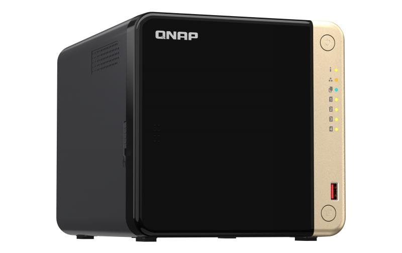 QNAP TS-464 - NAS-Server - 4 Schächte - SATA 6Gb/s - RAID RAID 0, 1, 5, 6, 10, JBOD - RAM 8 GB - 2.5 Gigabit Ethernet - iSCSI Support